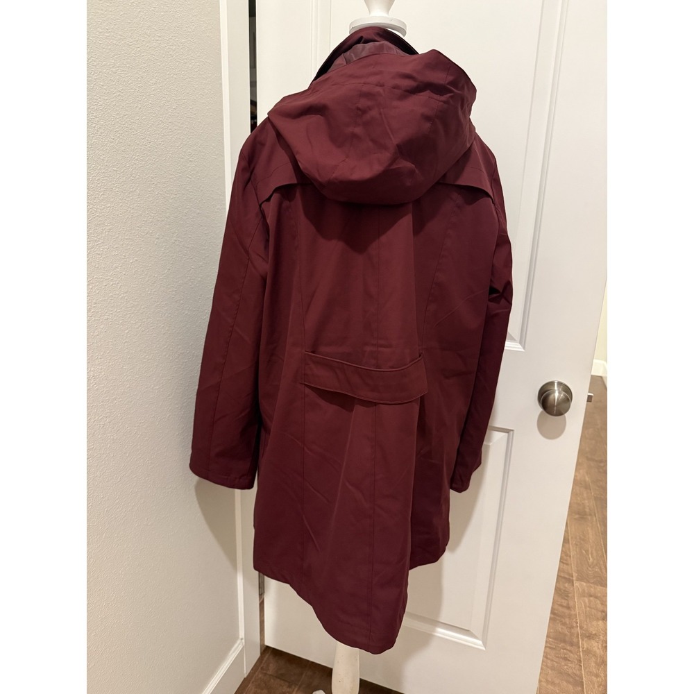 Lands' End Women's 3-in-1 Systems Jacket Outer Shell Only -‎ Maroon, Size XL - Picture 2 of 15